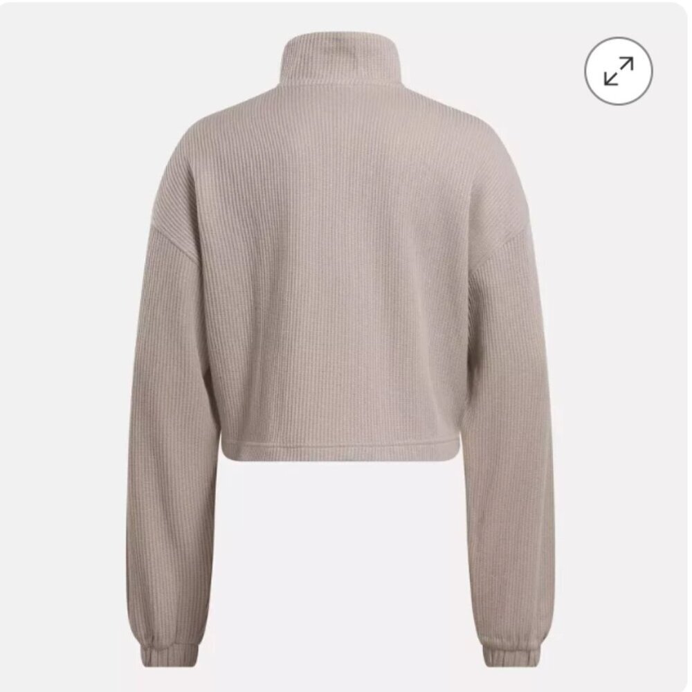 Reebok Classics Wardrobe Essentials Waffle Cover-Up Women Medium NWT Color Ash - Picture 2 of 7